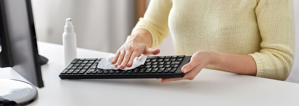 cleaning flooded keyboard