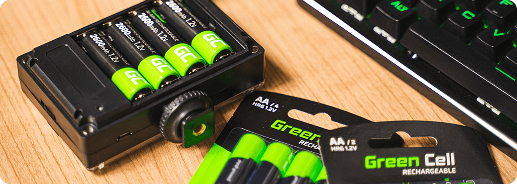 Green Cell HR6 Aufladbare AA Batterien - 2600mAh - 1x4