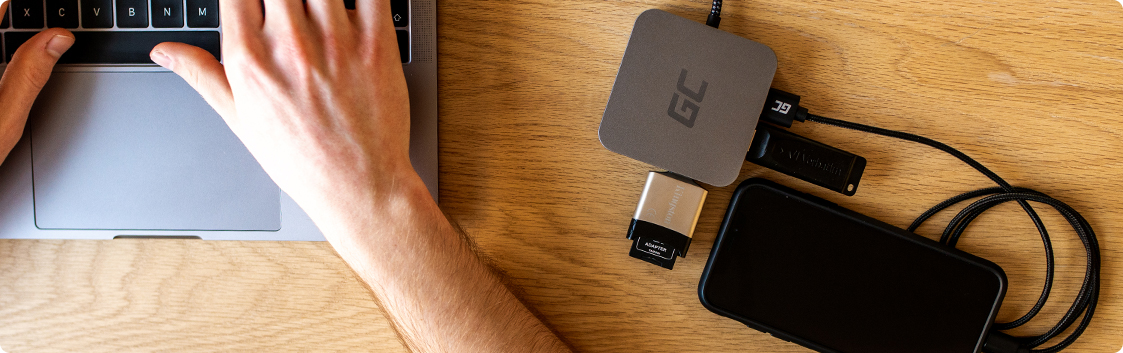 5 possibilities that the GC USB-C 6w1 adapter gives you